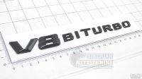 Лот: 12630900. Фото: 7. Шильдик на крылья V8 Biturbo хром...