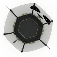 Лот: 17346345. Фото: 3. Батут Unix line 4.6 ft Panda... Спортивные товары