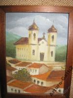 Лот: 5970009. Фото: 2. Горный пейзаж масло холст Kar... Картины, панно