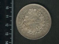 Лот: 16728597. Фото: 2. (№ 6805 ) 50 Франков 1976 года... Монеты