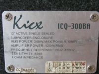 Лот: 3053695. Фото: 2. Сабвуфер Kicx ICQ 300BA. Автозвук