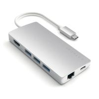 Лот: 21763575. Фото: 2. USB-концентратор Satechi Aluminum... Носители информации