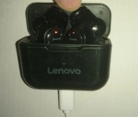 Лот: 25674840. Фото: 2. Беспроводные наушники Lenovo QT82... Аудиотехника