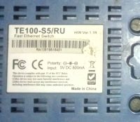 Лот: 16904057. Фото: 2. Коммутатор TRENDnet TE100-S5/RU. Сетевые устройства