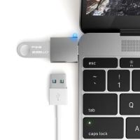 Лот: 21439183. Фото: 2. USB адаптер Satechi USB-C to USB... Носители информации