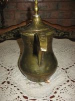 Лот: 12630507. Фото: 3. Антикварный кувшин-кумган латунь... Домашний быт