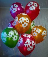 Лот: 7105784. Фото: 2. Гелиевые шары, цветы, ромашки... Сувениры, подарки
