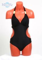 Лот: 3716982. Фото: 2. Купальник черный закрытый. Женская одежда