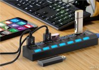 Лот: 12962257. Фото: 2. USB 3.0 HUB на 7-мь портов с индивидуальными... Периферия