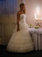 Лот: 4294724. Фото: 3. Свадебное платье (балетки в подарок... Одежда, обувь, галантерея