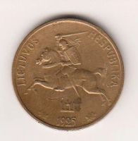 Лот: 1743643. Фото: 2. Литва 20 сенти 1925. Монеты