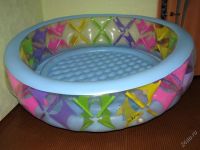 Лот: 70504. Фото: 2. Надувной бассейн "Крестики". Для дачи, дома, огорода, бани, парка