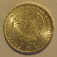 Лот: 6880386. Фото: 2. 5 марок 1970 года. ФРГ. 200 лет... Монеты