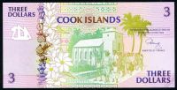 Лот: 6691512. Фото: 2. Острова Кука 3 доллара 1992г... Банкноты