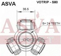 Лот: 24753941. Фото: 2. Трипоид 24X35.5 ASVA арт. VOTRIP-S80. Красноярск