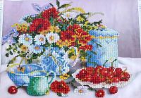 Лот: 7937841. Фото: 3. Алмазная мозаика "Стол с цветами... Красноярск