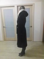 Лот: 6170943. Фото: 3. шуба мутоновая, черная, 48 размер... Одежда, обувь, галантерея