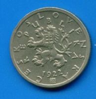 Лот: 10055193. Фото: 2. Чехословакия 50 геллеров 1922... Монеты