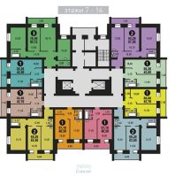 Лот: 10502517. Фото: 2. 1-ком. квартира 43 кв.м. в ЖК... Продажа