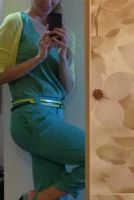 Лот: 7473675. Фото: 2. Зелёные брюки 7/8 хлопок BGN. Женская одежда