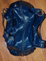 Лот: 643317. Фото: 2. Сумка синяя лак. Аксессуары