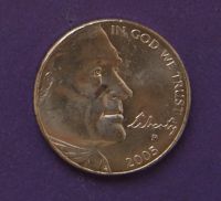Лот: 3832031. Фото: 2. США 5 центов 2005 Бизон, P. Монеты