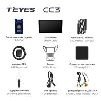 Лот: 21426923. Фото: 5. Штатная магнитола Teyes CC3 6...