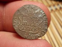 Лот: 15656169. Фото: 2. Редкая Сибирская Полушка 1770... Монеты