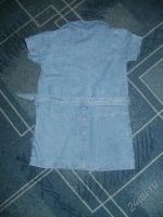 Лот: 1421504. Фото: 2. джинсовое платье с пояском 1-2года. Одежда и аксессуары