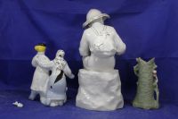 Лот: 19344754. Фото: 3. 3 Фарфоровые статуэтки под реставрацию... Коллекционирование, моделизм