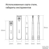 Лот: 17569451. Фото: 3. Маникюрный набор 5 предметов Nextool... Красота и здоровье