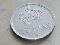 Лот: 15308934. Фото: 7. Монета 25 песет Испания 1975...