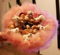 Лот: 3710470. Фото: 2. Букет из мягких игрушек, букет... Цветы, букеты