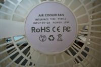 Лот: 25858025. Фото: 2. Вентилятор настольный с подсветкой... Тепловое оборудование, климат