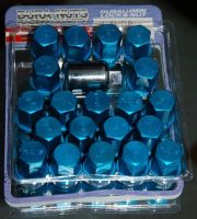 Лот: 6456756. Фото: 3. Гайки для дисков Rays,синие. Авто, мото, водный транспорт