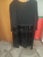 Лот: 24840170. Фото: 2. Платье 54 р(с кожаными вставками... Женская одежда