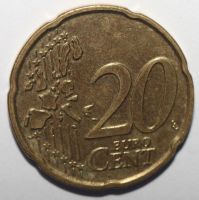 Лот: 10141046. Фото: 2. 20 евроцентов 2004 год. Бельгия. Монеты