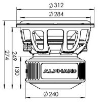 Лот: 7315381. Фото: 3. Alphard Deaf Bonce DB-312D2 Сабвуфер... Авто, мото, водный транспорт