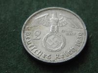 Лот: 7075478. Фото: 2. 2 рейхсмарки 1939 год гурт -надпись... Монеты