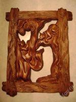 Лот: 1288341. Фото: 3. Картина резная авторской работы... Красноярск