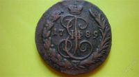 Лот: 1429494. Фото: 2. 1 копейка 1789 г.ЕМ ,отличная. Монеты