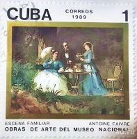 Лот: 12987972. Фото: 2. Марки Живопись. Куба. Картины... Коллекционирование, моделизм