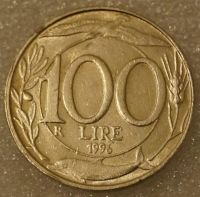 Лот: 7986849. Фото: 2. 100 лир 1996 Италия. Монеты