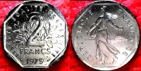 Лот: 13619468. Фото: 2. 5 монет Франции разных номиналов... Монеты