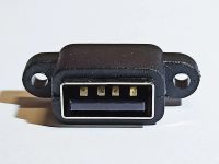Лот: 19443716. Фото: 4. USB гнездо разъем встраиваемый...