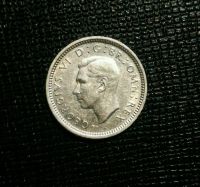 Лот: 11615323. Фото: 2. 3 пенса 1940г.(серебро). Монеты