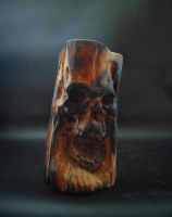 Лот: 12621511. Фото: 4. Череп (обжиг) из дерева,резьба. Красноярск