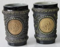 Лот: 4710270. Фото: 2. Kоллекционная, пивная кружка+бокалы... Антиквариат