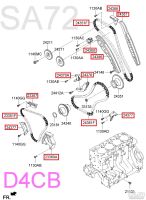 Лот: 10322951. Фото: 4. 24351-4A020 Комплект ГРМ Оригинал... Красноярск