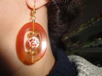 Лот: 1399251. Фото: 2. Ручная зборка,серьги"Далекая планета... Ювелирные изделия, бижутерия, часы